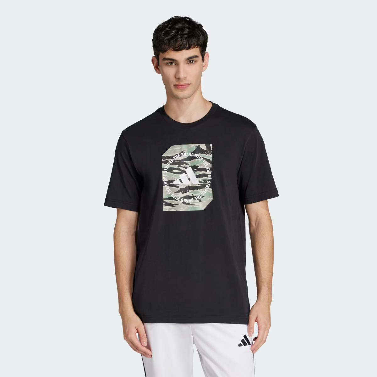 Футболка M C CAMO BOX T JI6764 Adidas Чорний M, фото №1