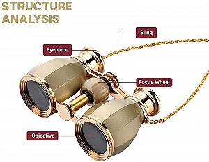 Бінокль ADITAM 4 x 30 Компактний BAK4 Призма FMC Лінза Металевий Каркас З Ланцюгом synthetic.ua - Фото 1