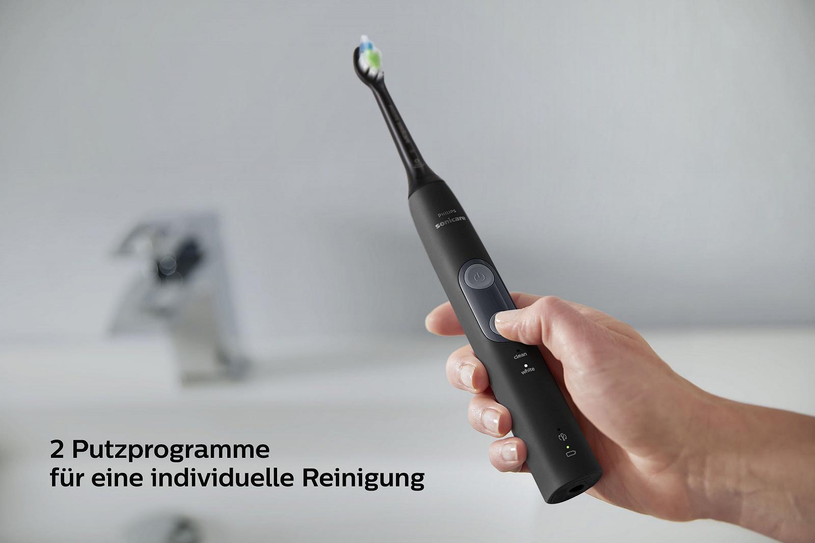 Зубная электрощетка Philips Sonicare ProtectiveClean 4500 HX6830/53, 2 режима, контроль давления, таймер, дорожный футляр, белая, фото №4