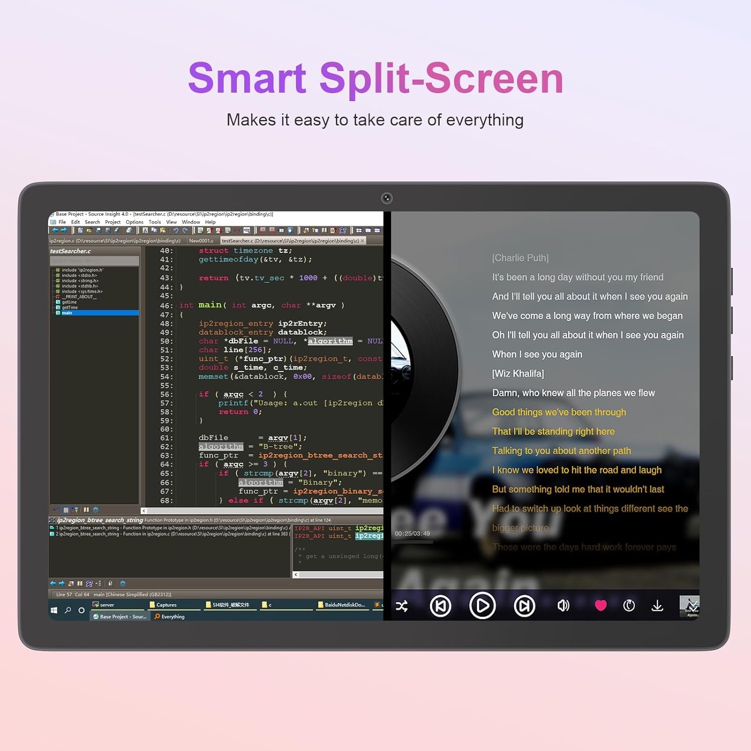 Планшет 10,51" Full HD C idea P1300 (4+4)/128Gb 8 ядер Android 14 6000 mAh Серый, фото №3
