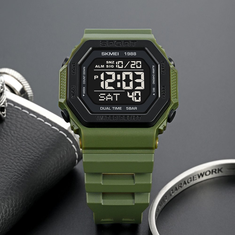 Годинник Skmei 1988AG Army-Green, фото №4