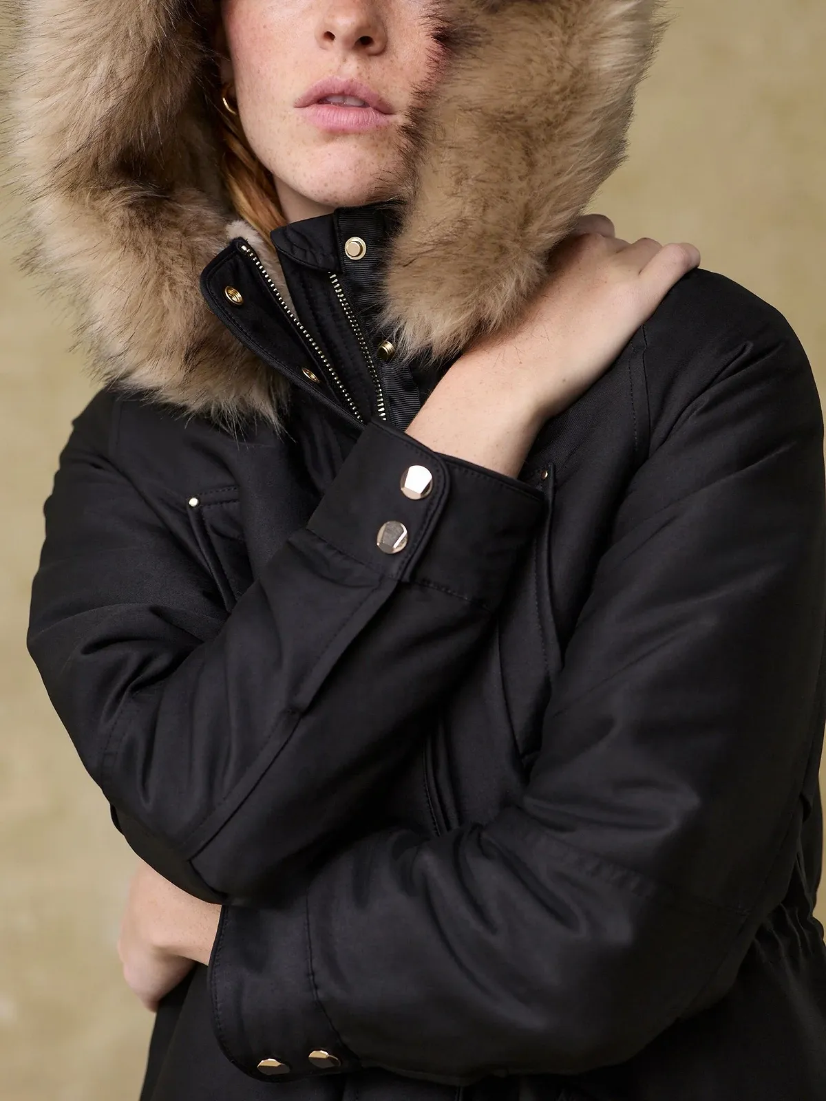 Жіноча зимова куртка MAVI FUR HOODED PARKA Black - S, фото №3 Жіноча зимова куртка MAVI FUR HOODED PARKA Black - S, фото №3