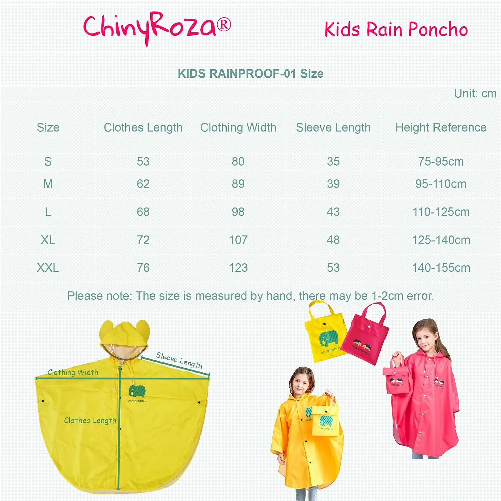 Дитячий дощовий плащ-пончо для хлопчиків, фото №4