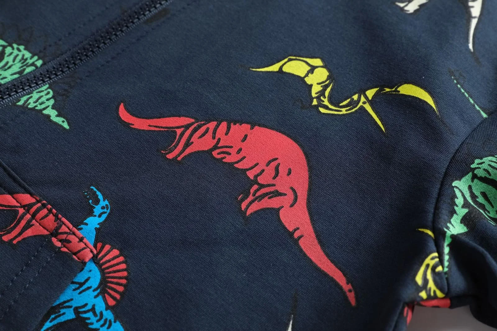 Куртка-худі для хлопчиків OUMSHBI на блискавці, з малюнком динозавра, фото №6