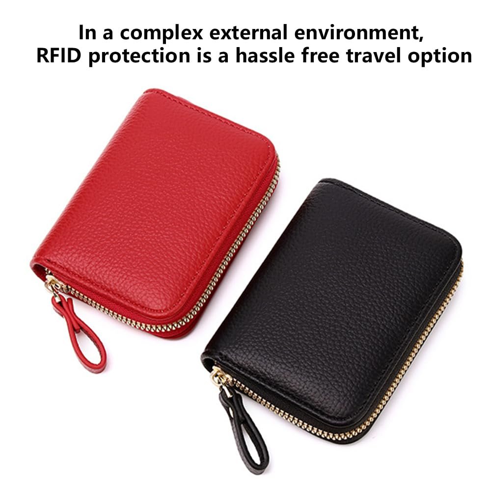 Кредитница ROUGH FIT для женщин RFID-блокировка Мини-кошелек Красный 11 см, фото №6