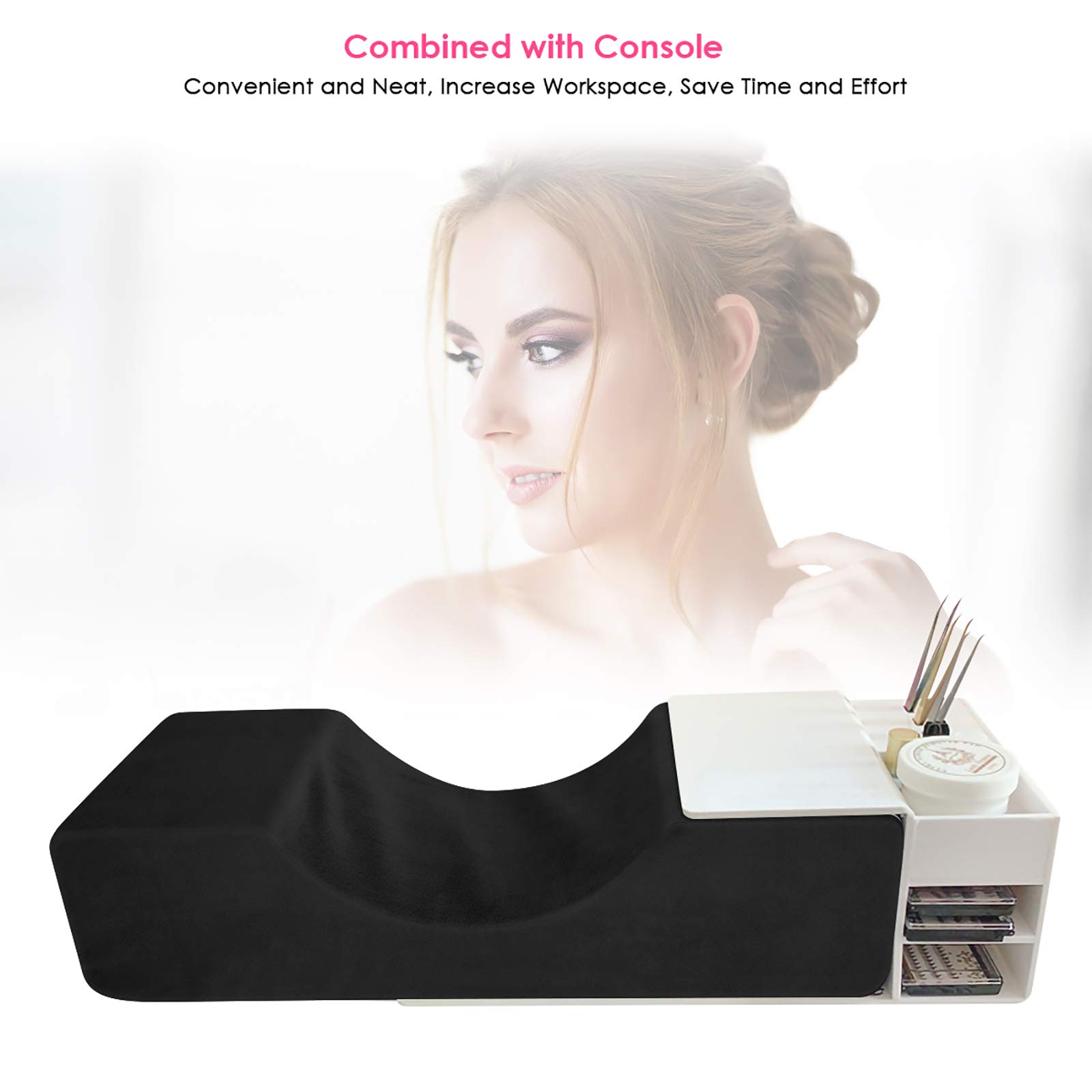 Подушка SANON Memory Foam U-Shape Чорний, фото №5