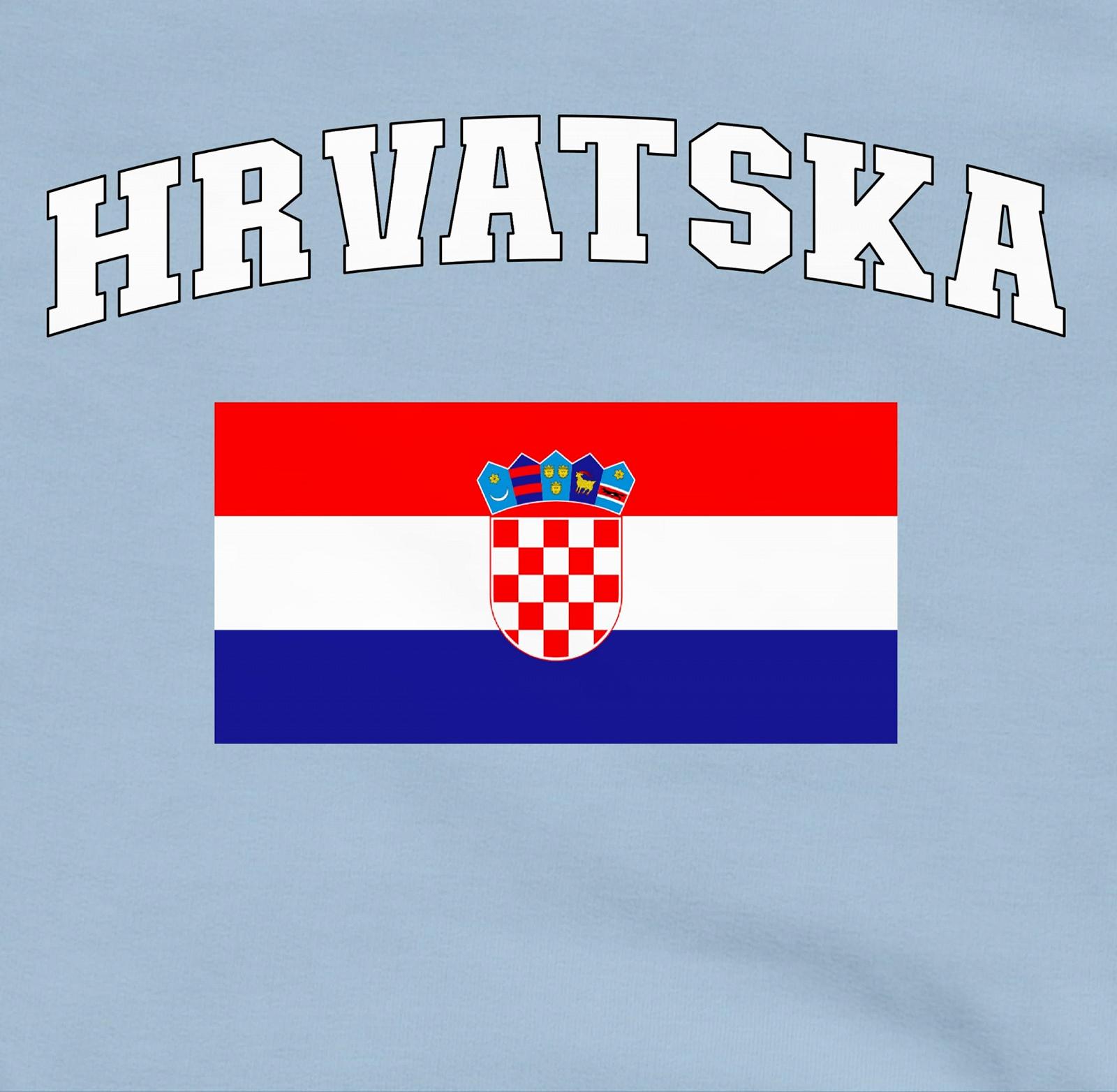 Джемпер Shirtracer Світшот Дитячий Хорватія Літери з прапором, фото №2