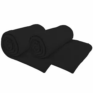 Покривало Флісова DILUMA 130 x 170 см, Набір з 2, Антрацит - Фото 1