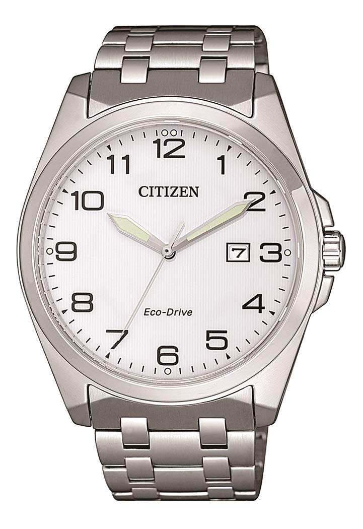 Годинник Чоловічий CITIZEN Eco-Drive Saphire BM7108-81A Сріблястий, Браслет, фото №1