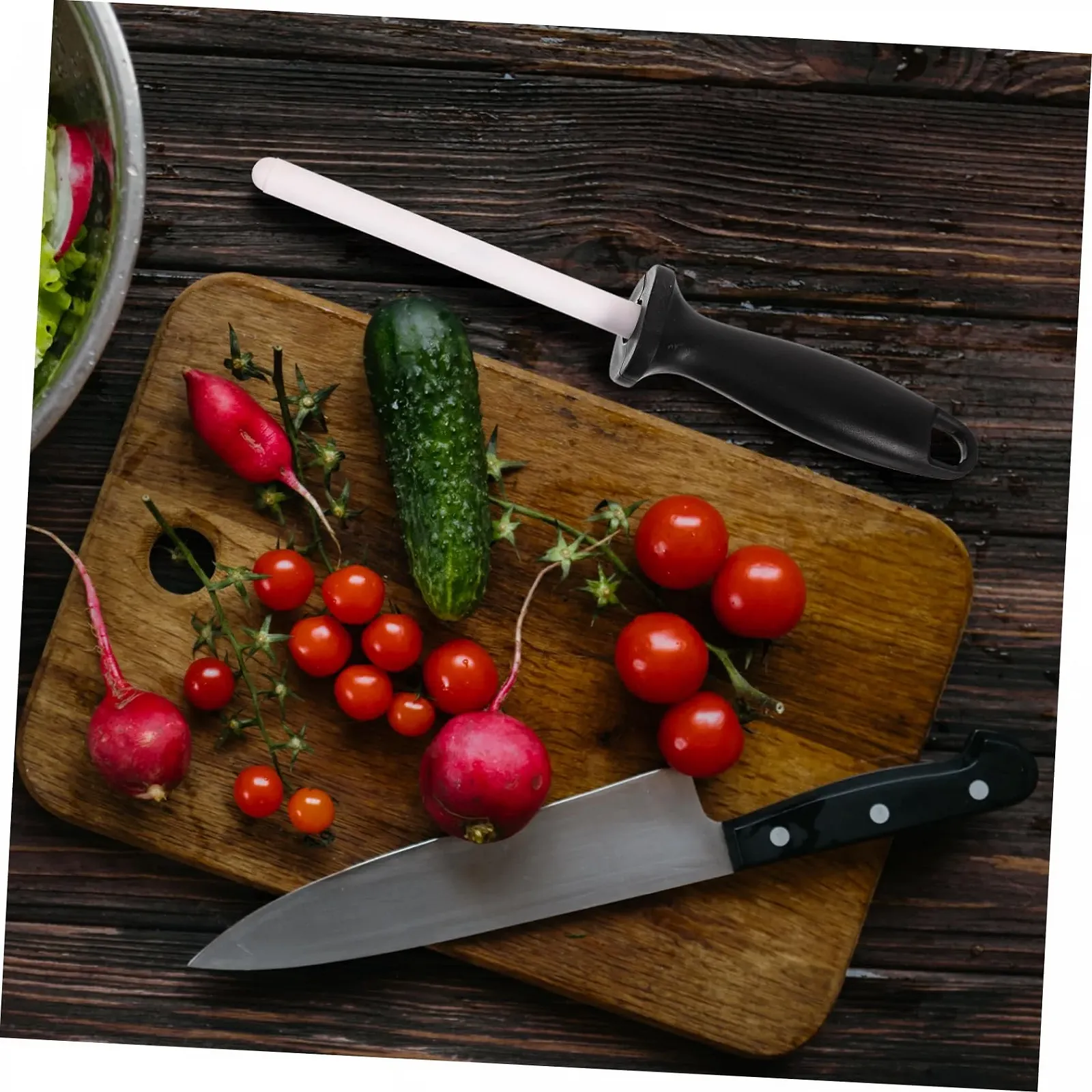 Мусат керамический SOLUSTRE для кухонных ножей Компактный, фото №3