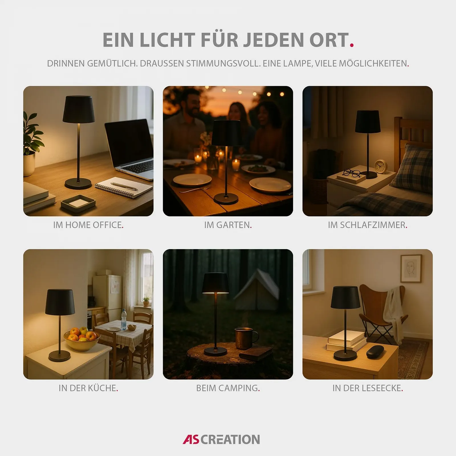 Настільна лампа LED A.S. Création DD129458 бездротова диммована 10x37 см золота, фото №6