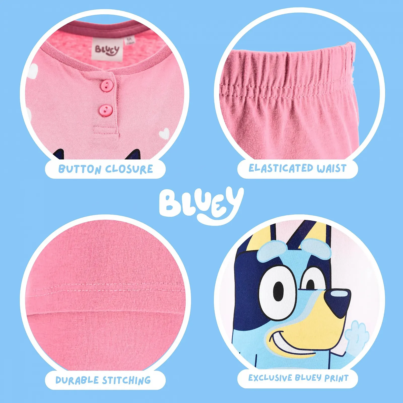 Піжама BlueY для дівчат, набір 2 шт: футболка та довгі штани, фото №6 Піжама BlueY для дівчат, набір 2 шт: футболка та довгі штани, фото №6