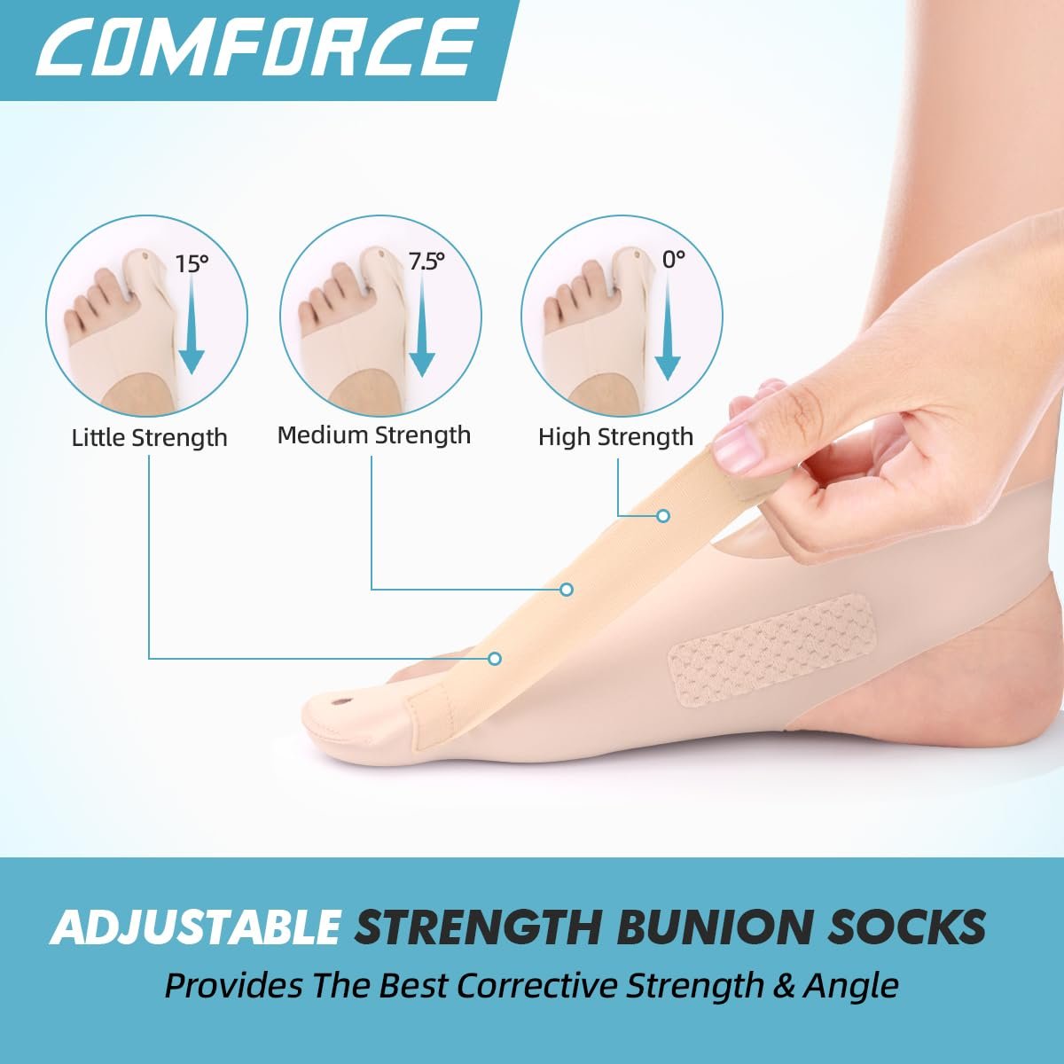 Коректор великого пальця стопи Hallux Valgus, 2 шт., Ультратонкий випрямляч, фото №4