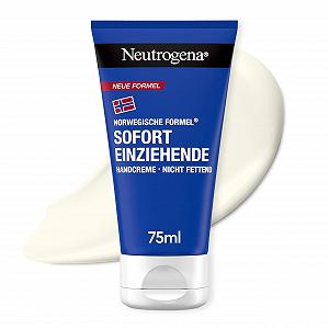Крем для рук Neutrogena Instant Absorbing Зволожуючий з гліцерином + вітамін Е для сухої потрісканої шкіри рук 75 мл - Фото 1