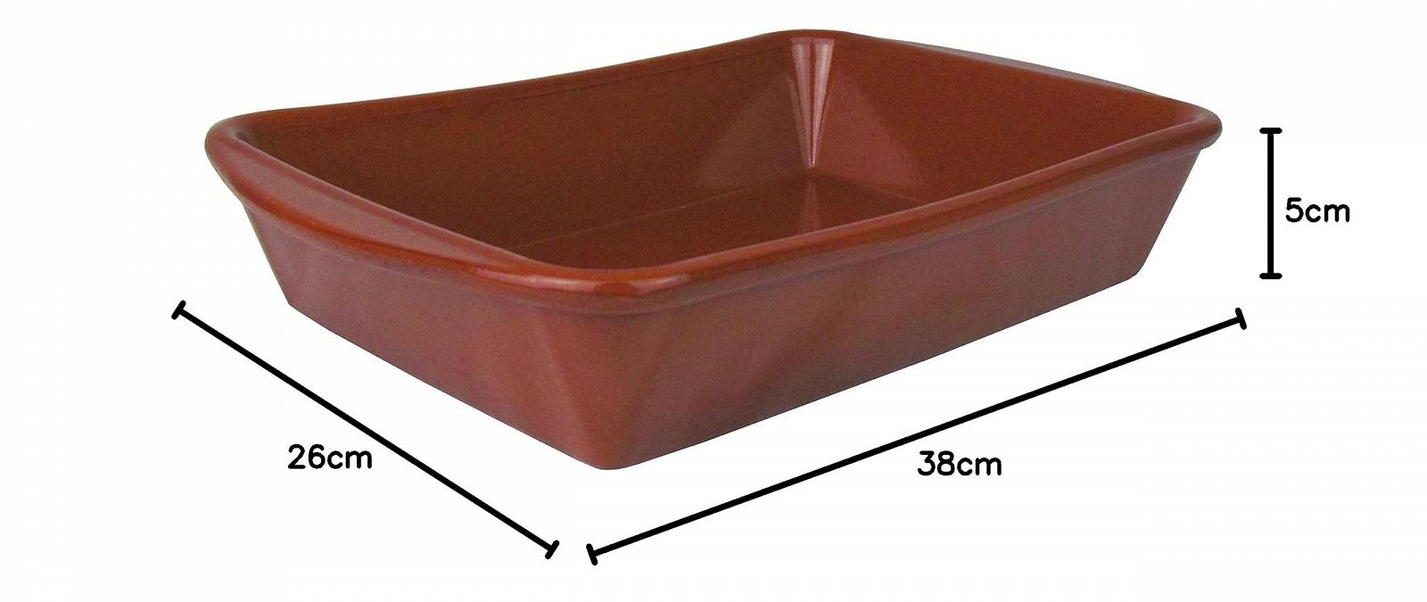 Форма для запікання AR Kitchen Mediterranean керамічна глазурована 38 x 26 x 5 см, фото №3