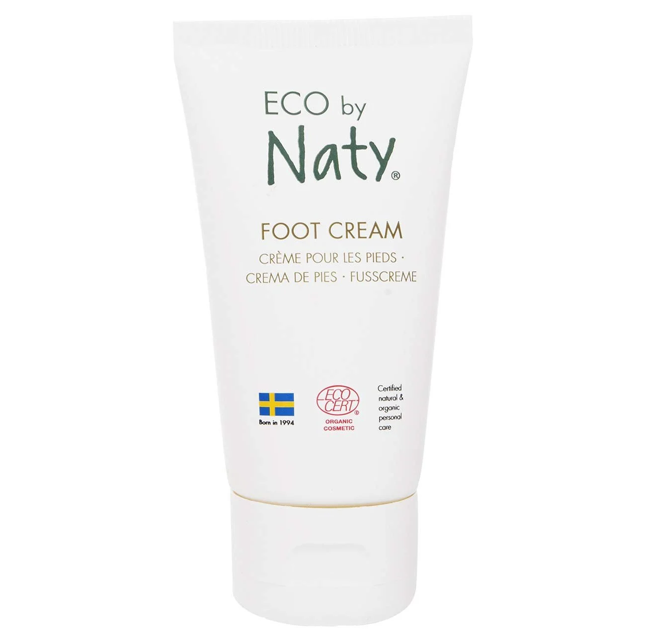 Крем для ног Eco by Naty на 100% растительной основе без отдушек 50 мл в тюбике, фото №1