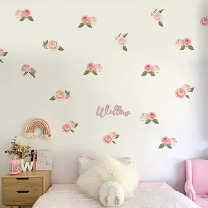Наклейка на стіну Runtoo Квіти Троянди Кольорова - Фото 1
