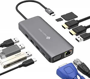 Купить Док-станция NOVOO 11 в 1 универсальная для ноутбука - Фото 1 Док-станция NOVOO 11 в 1 универсальная для ноутбука - Фото 1