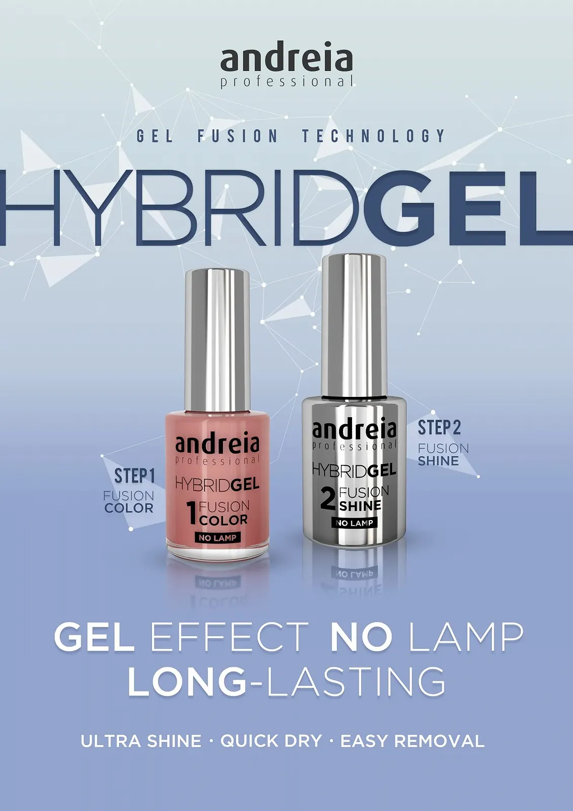 Гибридный гель Andreia Fusion Colour H15, фото №3 Гибридный гель Andreia Fusion Colour H15, фото №3