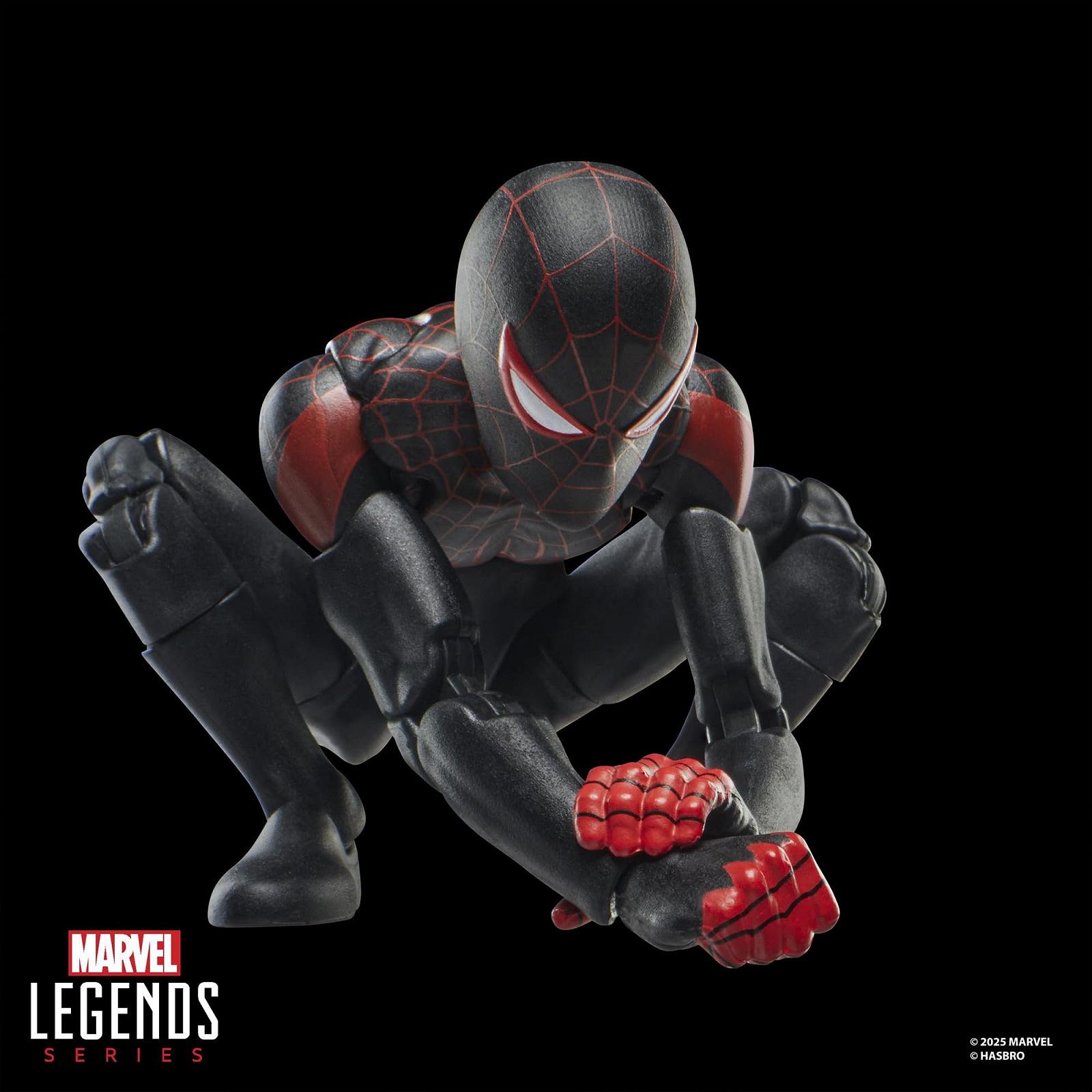 Фигурка Человек-паук Майлз Моралес Marvel Legends Series Ultimate, Черный, фото №7