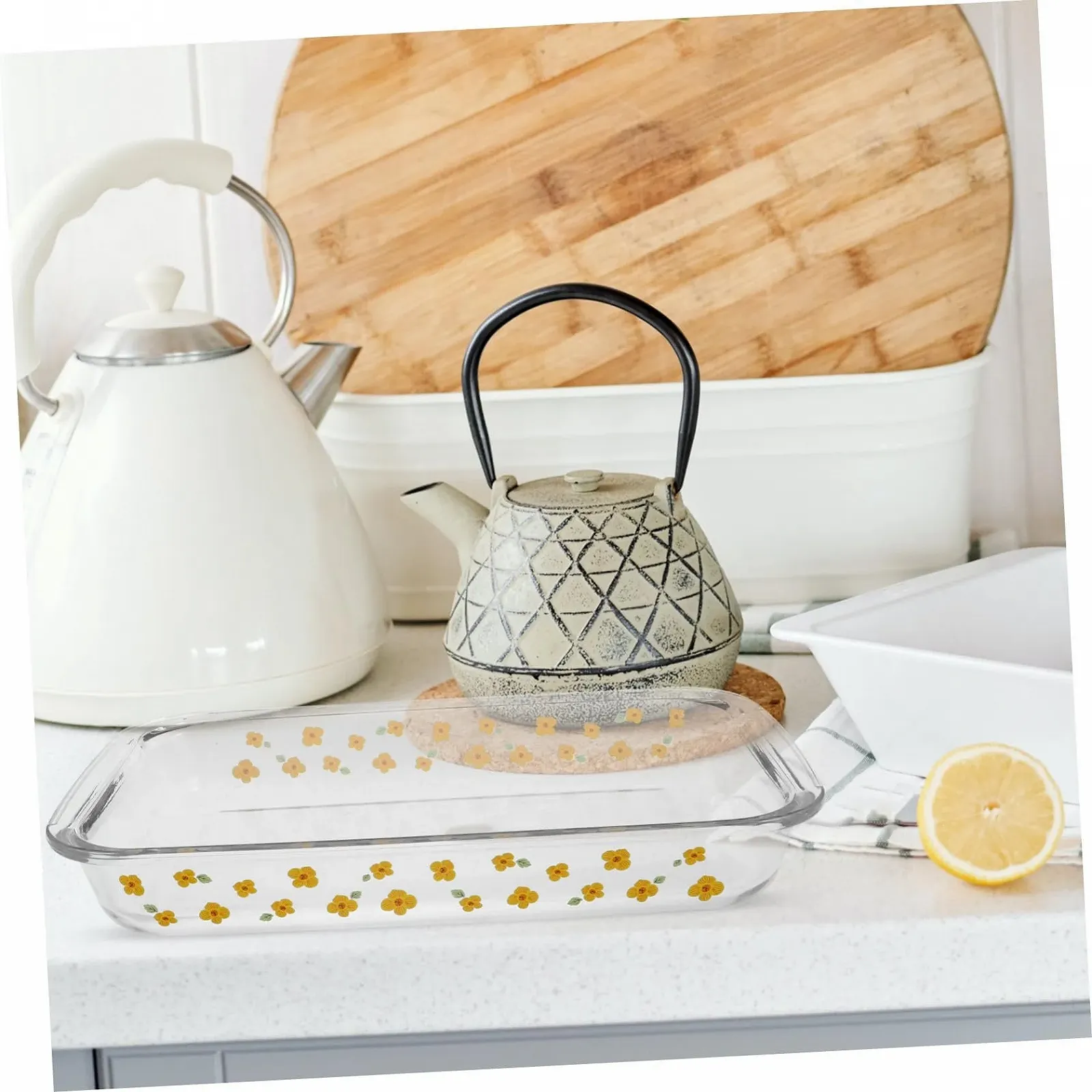 Форма для випікання Скляна прямокутна термостійка прозора, фото №8