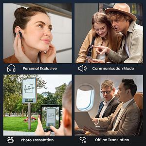 Наушники-переводчики AI, 3-в-1 голоса 150+ языков с приложением, 6 режимов перевода synthetic.ua - Фото 1