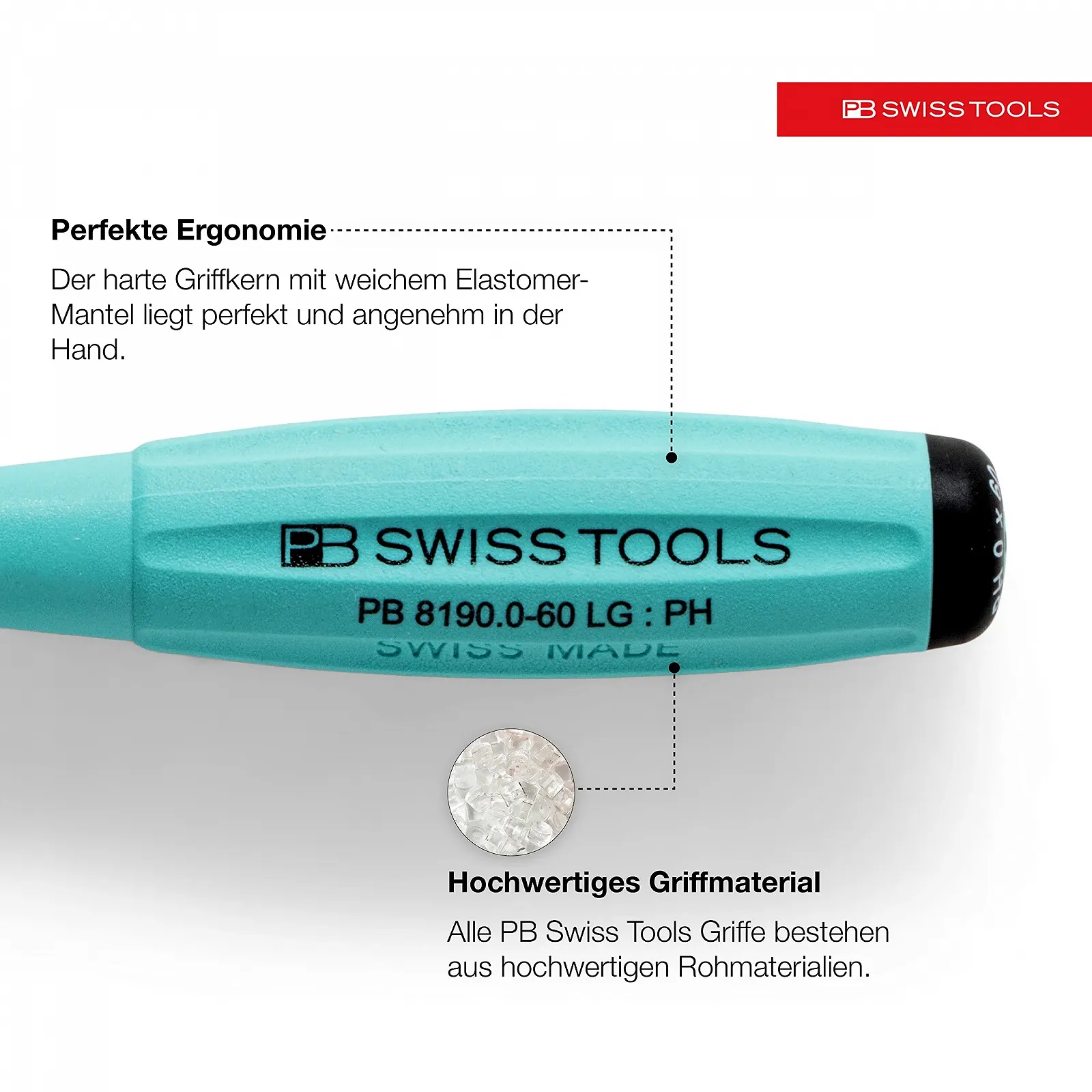 Набір викруток PB Swiss Tools PB 8440 RB Torx 6 штук Multi ColorCode, фото №3