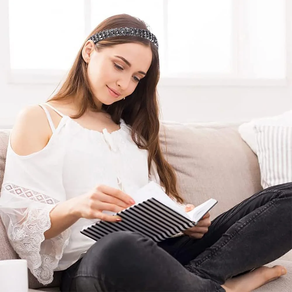 Обруч SURALIN з кришталевими намистинами, фото №4