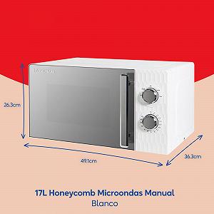 Микроволновая печь Russell Hobbs Honeycomb Solo RHMM715 17L 700W White synthetic.ua - Фото 1
