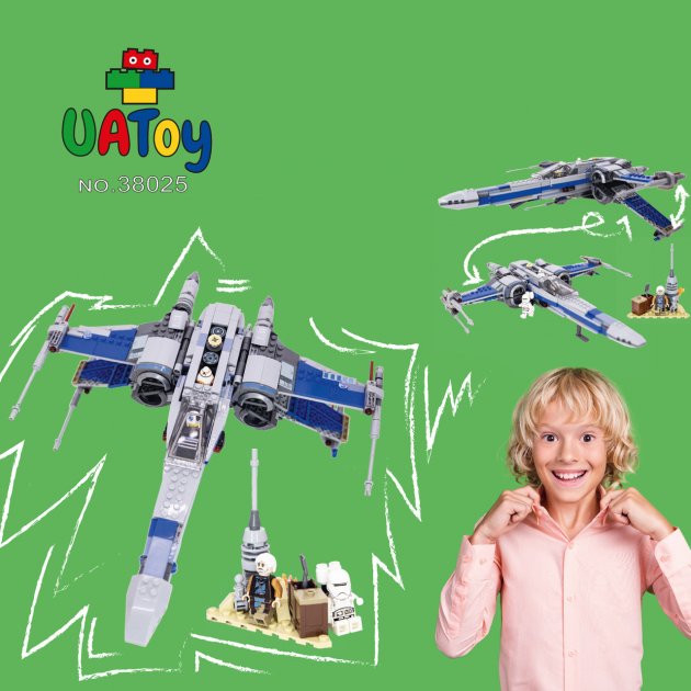 Детский конструктор JVToy "Межгалактический корабль" серия Космический десант 747 деталей (38025), фото №3