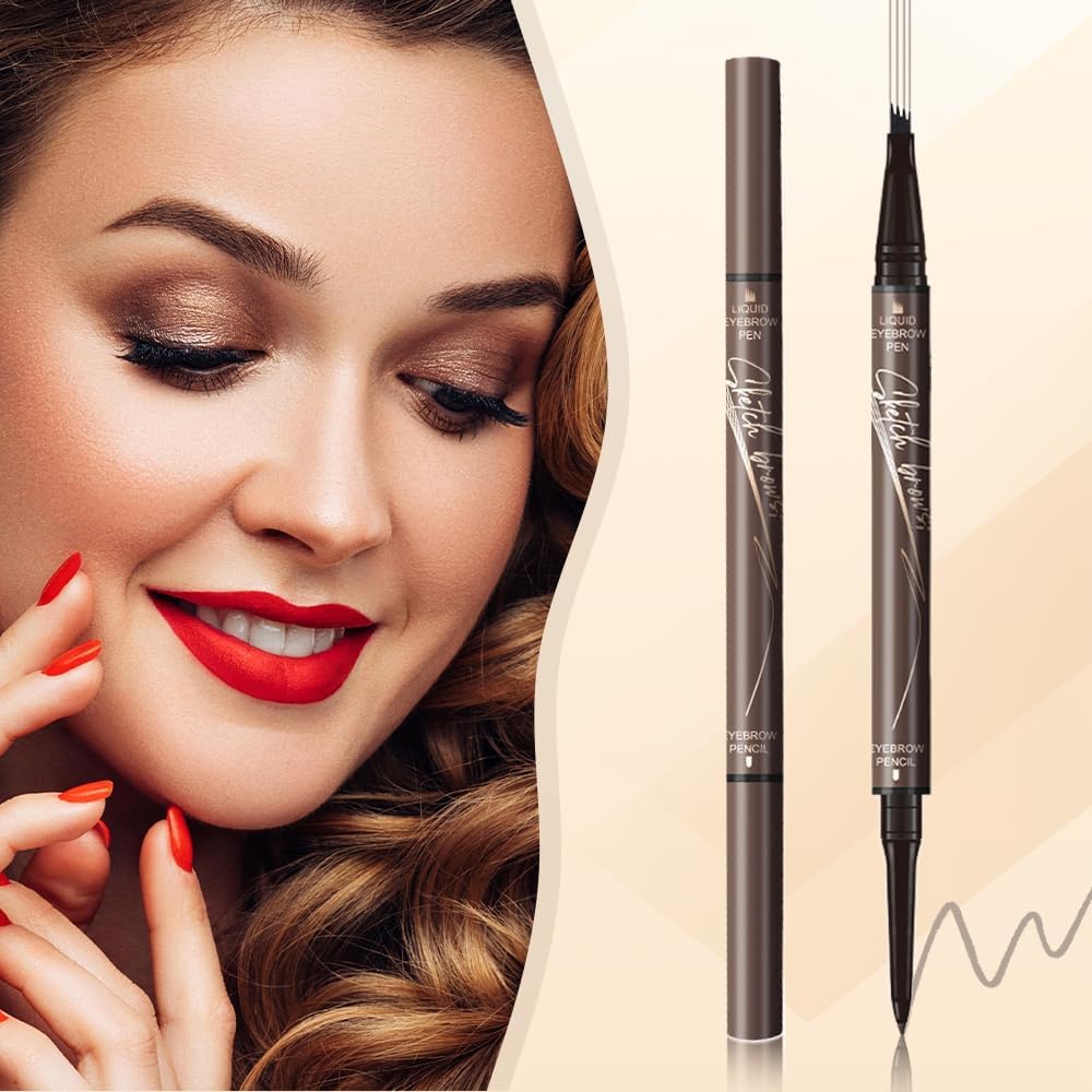 Карандаш Magic Eyebrow 2 в 1 Upgrade Multifunction 3D Microblading Light Brown + Dark Brown, фото №7 Карандаш Magic Eyebrow 2 в 1 Upgrade Multifunction 3D Microblading Light Brown + Dark Brown, фото №7