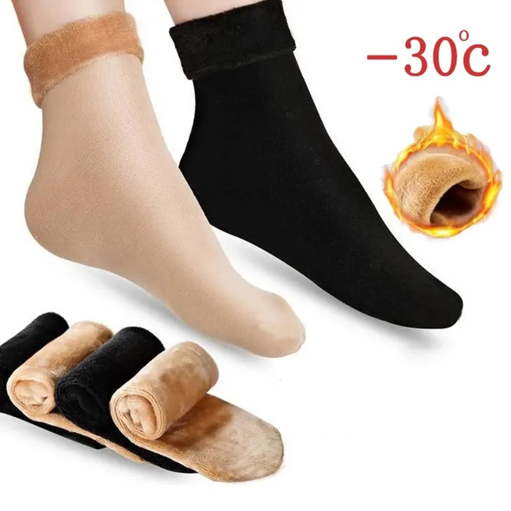 Теплі зимові шкарпетки з вельвету, 2 пари, фото №4 Теплі зимові шкарпетки з вельвету, 2 пари, фото №4