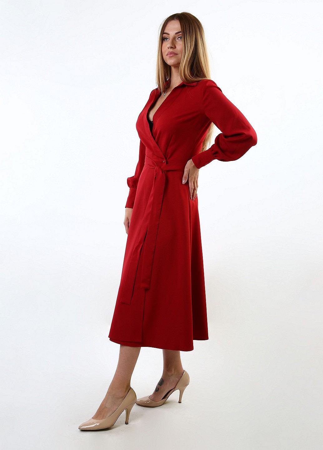 Платье inDresser S Красный (IN-F0230В00Я-Dark-red), фото №3 Платье inDresser S Красный (IN-F0230В00Я-Dark-red), фото №3