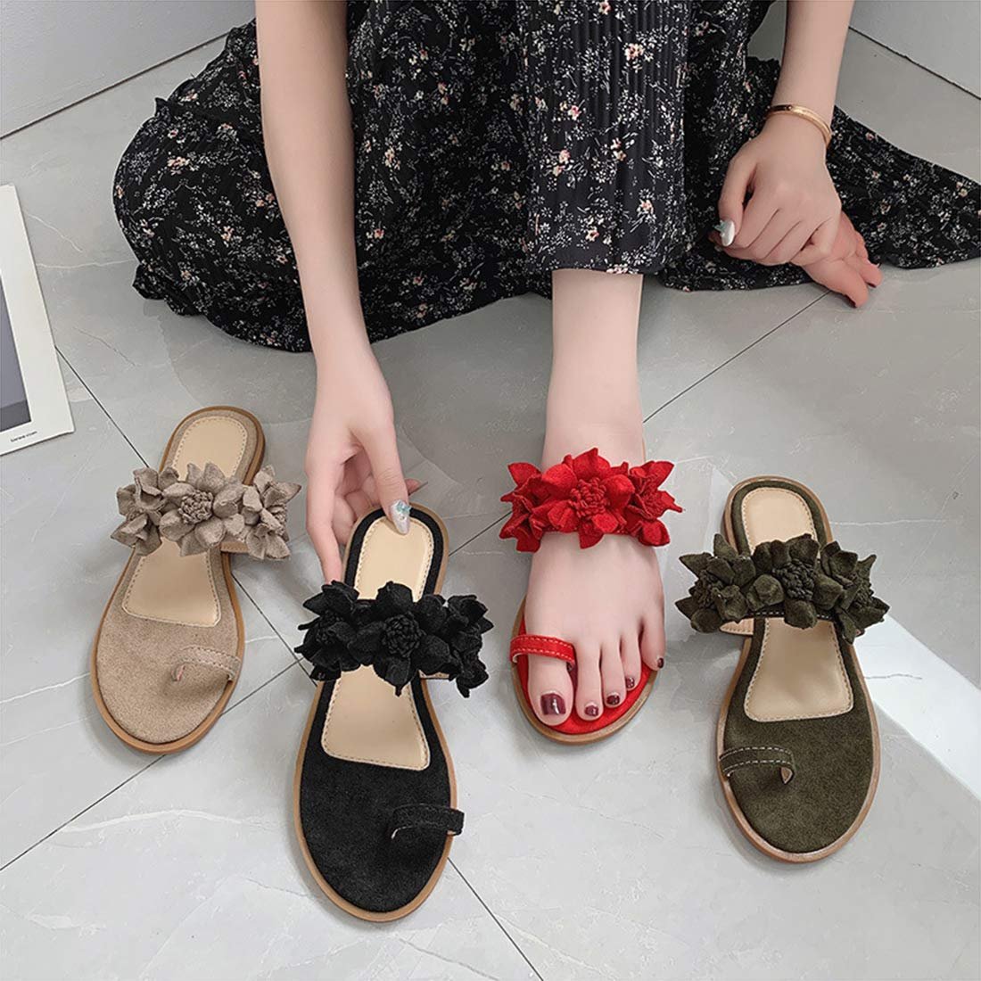 Женские шлепанцы CrEev Летние Женские Повседневные, фото №8