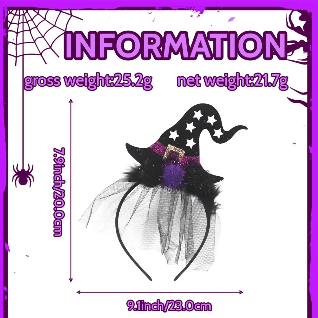 Женский обруч Шляпа ведьмы, фото №2