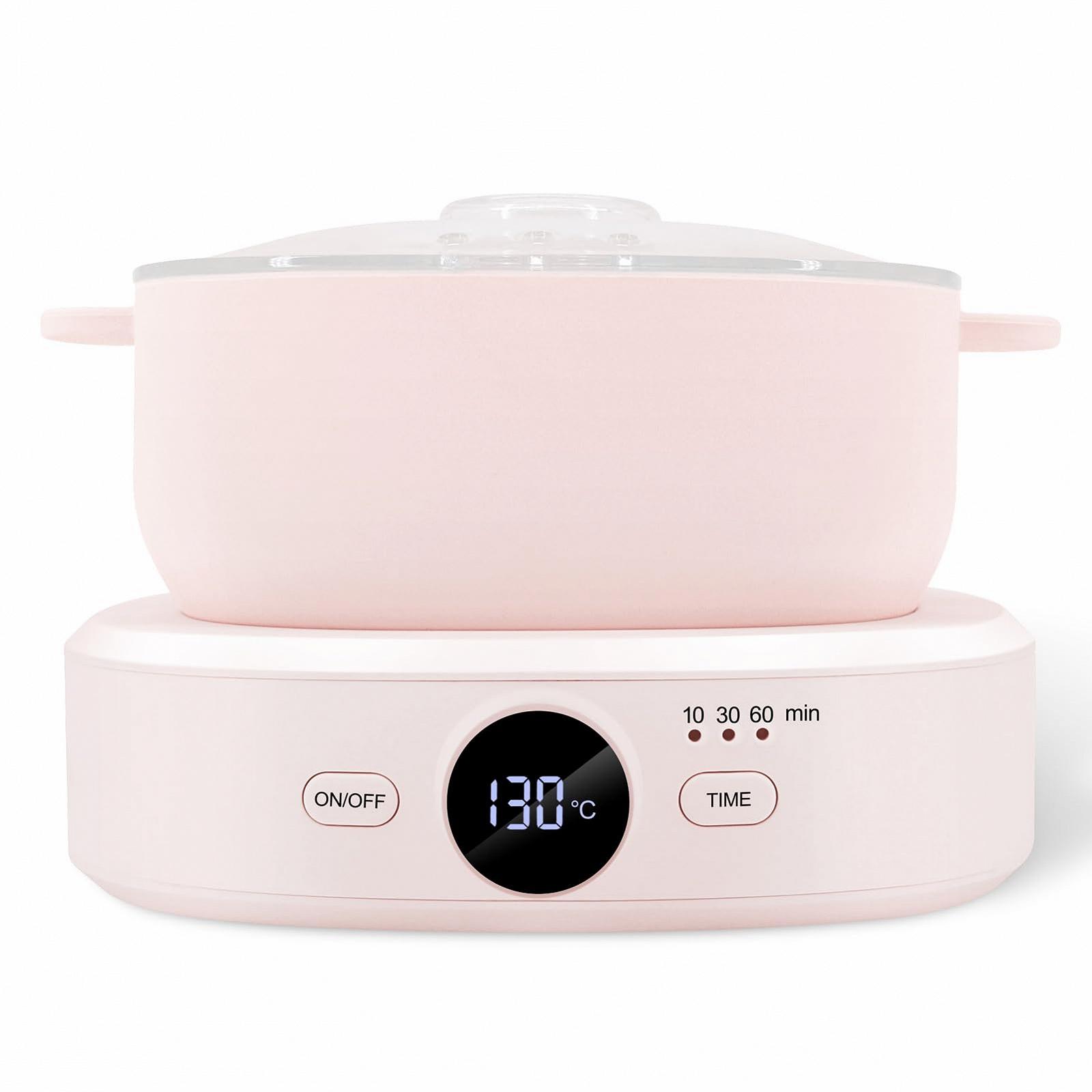 Воскоплав электрический Professional Electric Wax Heater с регулировкой температуры и таймером Pink, фото №7