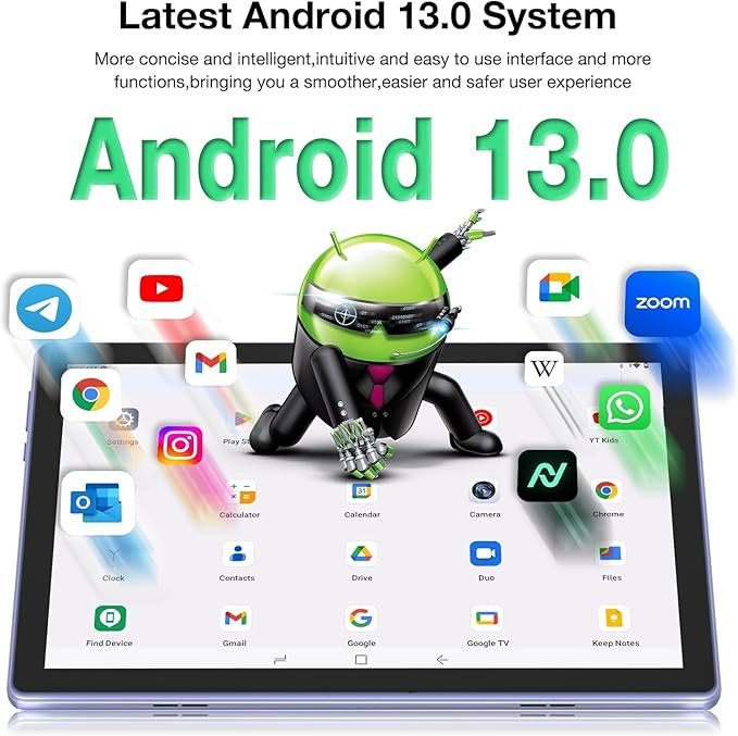 Планшет 10.1" Doogee U9 3+4/64Gb 4 ядра Android 13 5060 mAh Фіолетовий, фото №3