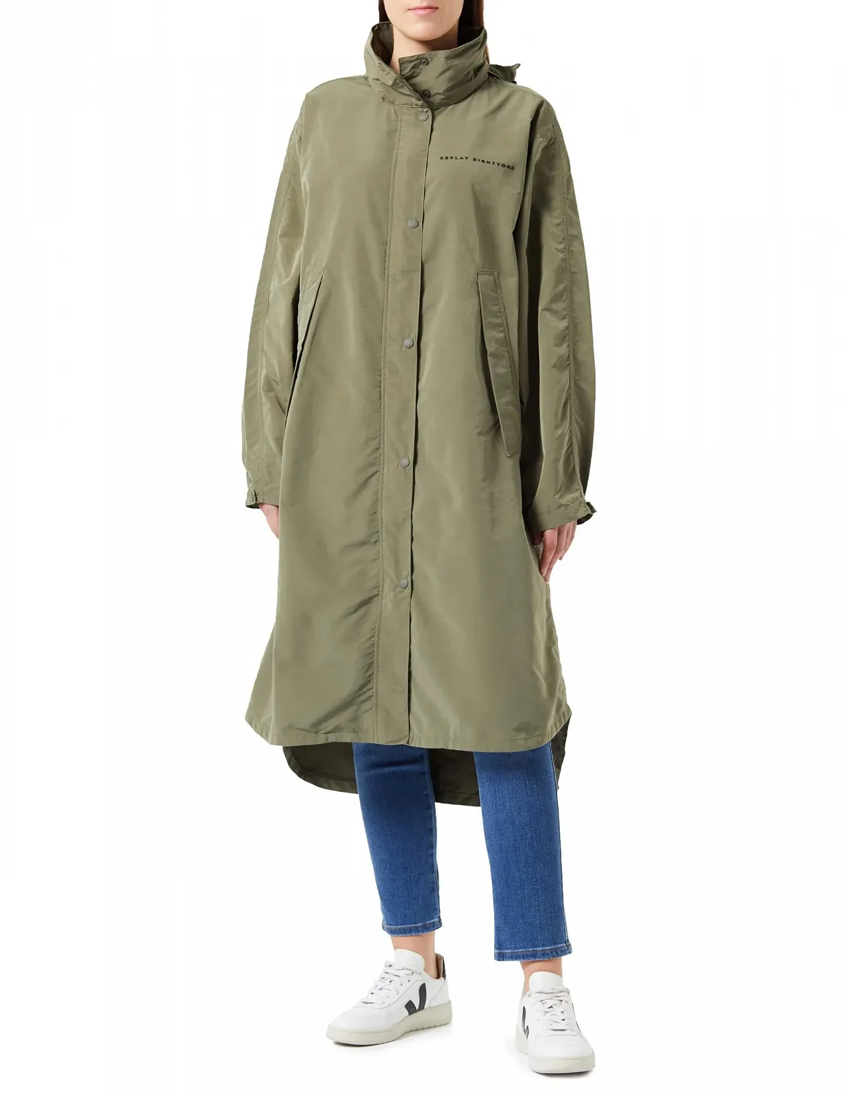 Жіноча парка Replay з планкою на ґудзиках, фото №1 Жіноча парка Replay з планкою на ґудзиках, фото №1