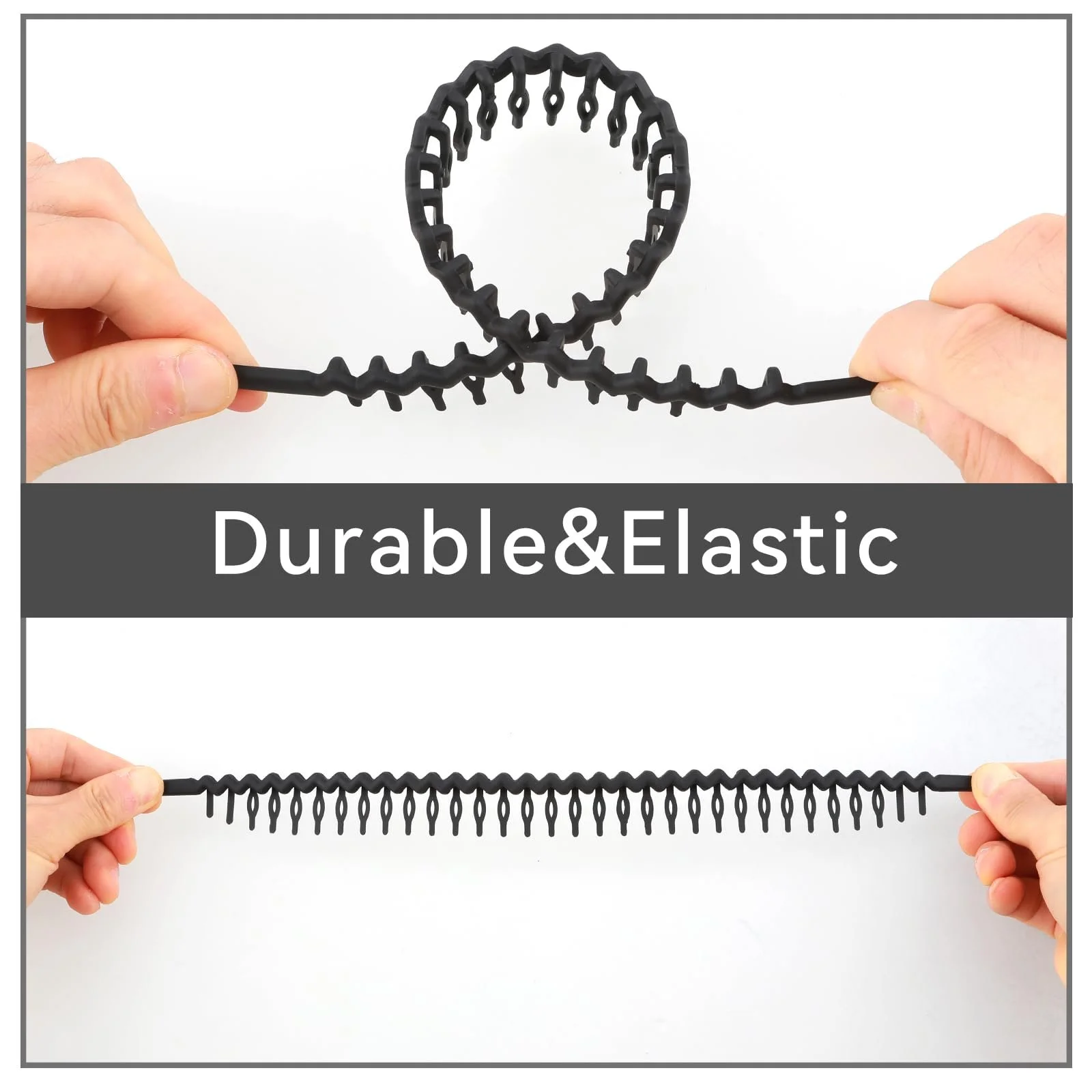 Обруч Sibba Набір з 5 Чорний, фото №6