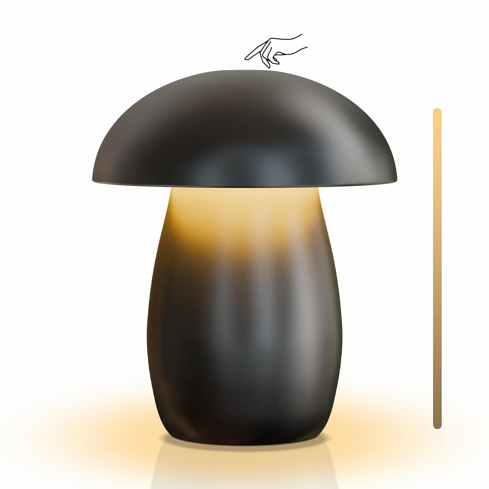 Настільна лампа FUYO Mushroom Бездротова Сенсорна Димер Акумуляторна, фото №1