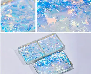 Аксессуары для ногтей ONEMTB Edelweiss Aurora Ice Blue Блестки для ногтей synthetic.ua - Фото 1