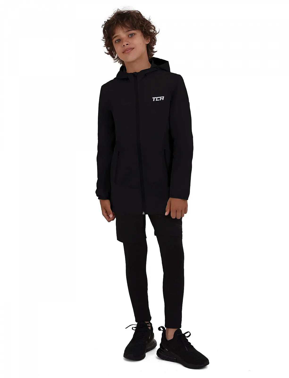 Легка водонепроникна куртка для хлопчиків TCA з кишенями на блискавці, фото №5