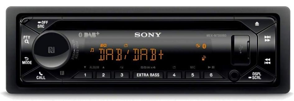 Автомагнитола Sony MEX-N7300BD / Bluetooth / NFC / USB / CD / AUX / DAB+, фото №1