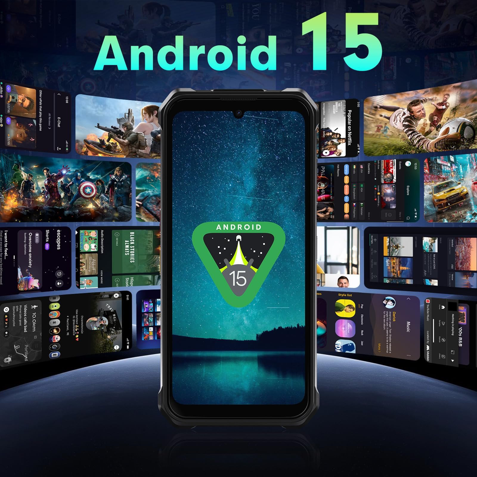 Смартфон FOSSiBOT F110L Outdoor 10000 мАгод 6.745 дюйма 12GB + 128GB 50MP NFC Android 15, фото №9