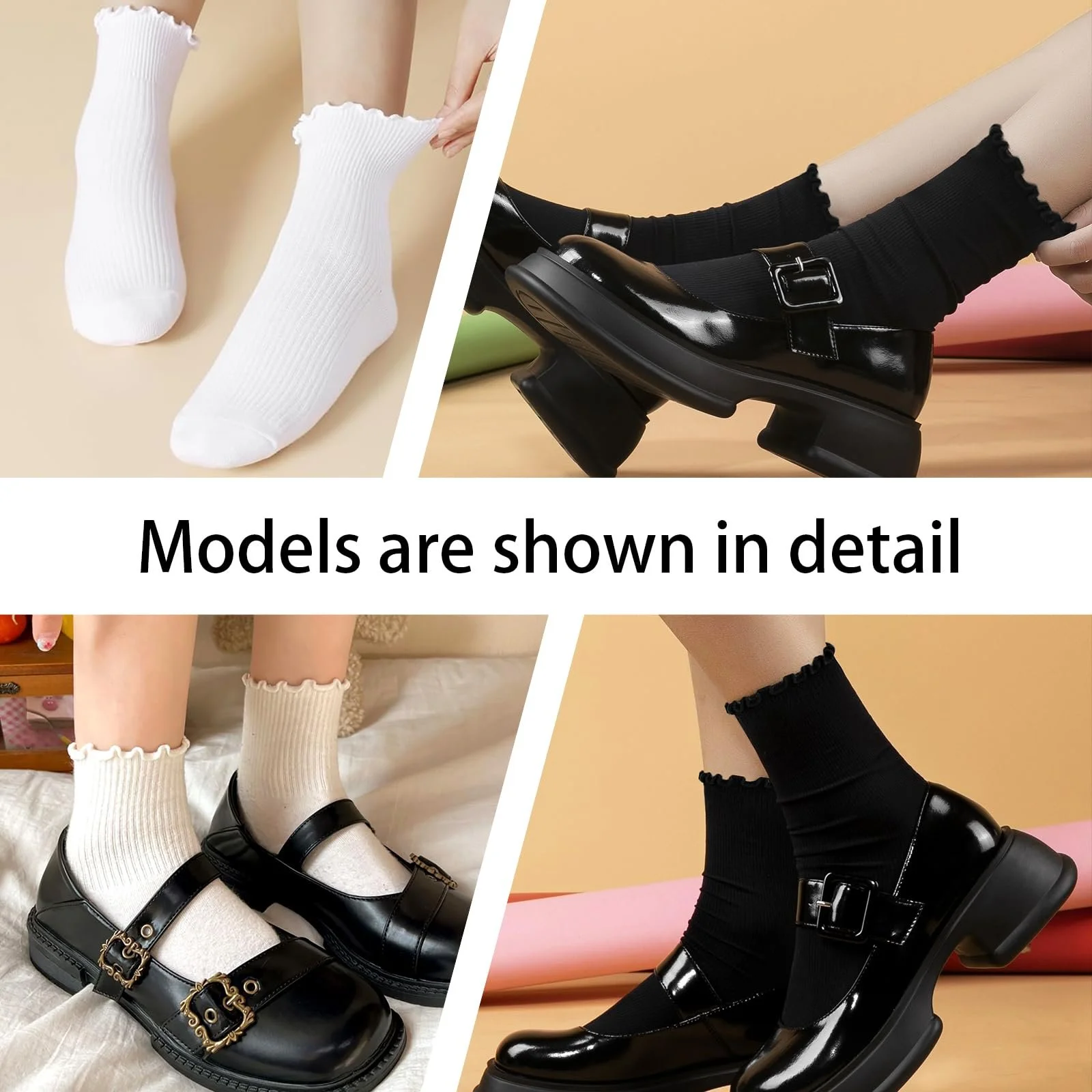 Шкарпетки з рюшами жіночі 6 пар Бавовняні, фото №7 Шкарпетки з рюшами жіночі 6 пар Бавовняні, фото №7