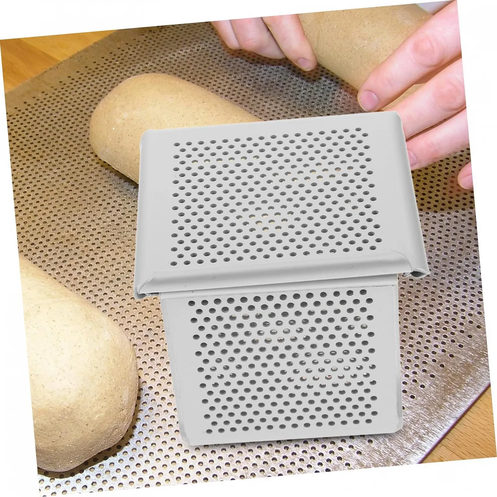 Міні-форма для випікання тостового хліба квадратна алюмінієвий сплав багаторазова з гладкими краями, фото №8 Міні-форма для випікання тостового хліба квадратна алюмінієвий сплав багаторазова з гладкими краями, фото №8