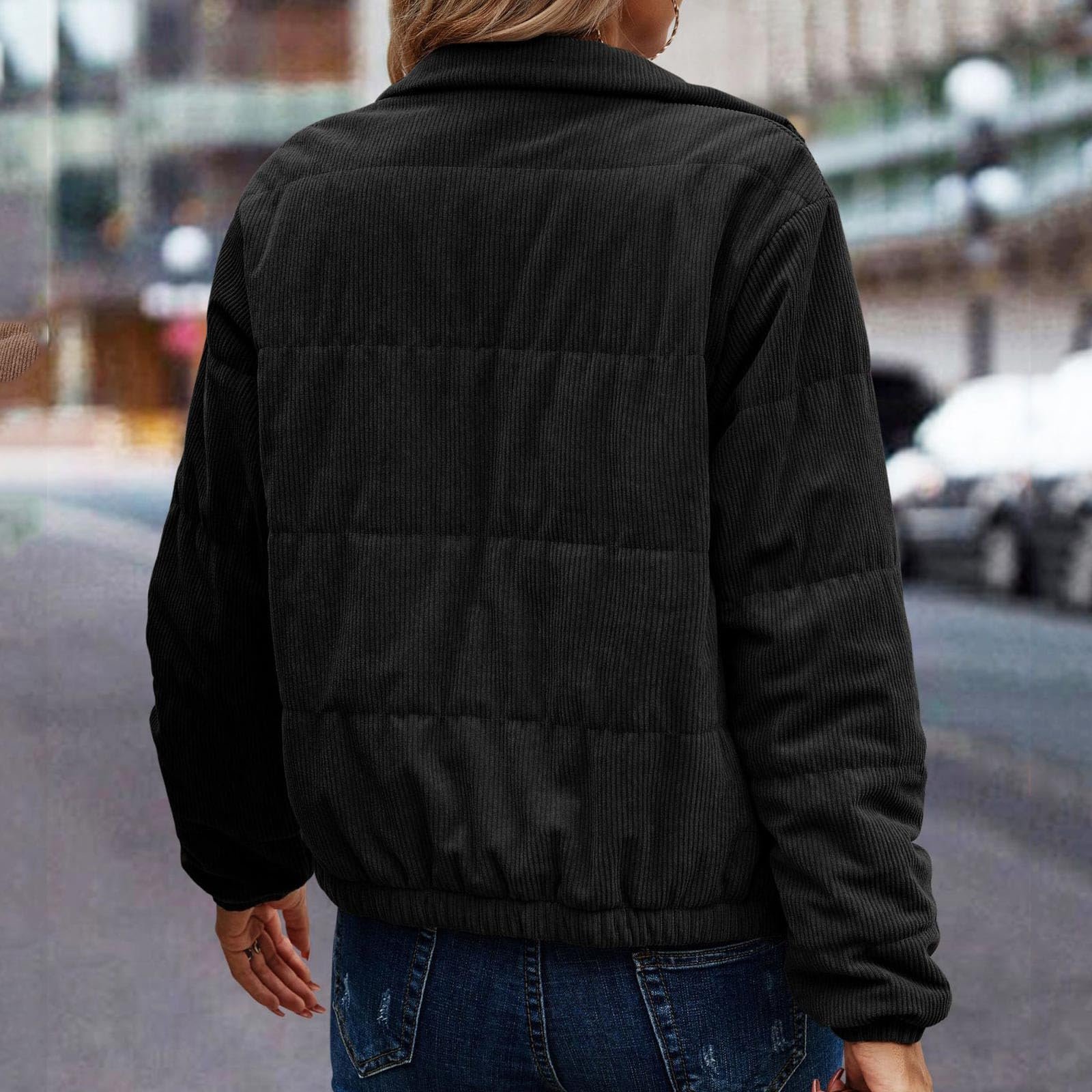 Перехідна куртка Gefomuofe Жіноча стьобана, фото №7 Перехідна куртка Gefomuofe Жіноча стьобана, фото №7