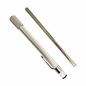 Алмазний точильний стрижень perfk для кухонних ножів мультифункціональний 12,5 см x 1,2 см Сріблястий - Фото 1