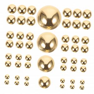 Декоративные бусины для дизайна ногтей CANIGHT, 1000 шт., плоские, золотые бусины, практичные подвески для ногтей, деликатные украшения для ногтей, профессиональные аксессуары для ногтей - Фото 1