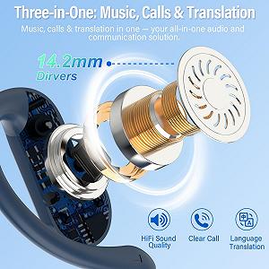 Навушники-перекладачі AI, 3-в-1, голосу в реальному часі з ENC та додатком, 32 години роботи ціна на synthetic.ua - Фото 1 Навушники-перекладачі AI, 3-в-1, голосу в реальному часі з ENC та додатком, 32 години роботи synthetic.ua - Фото 1